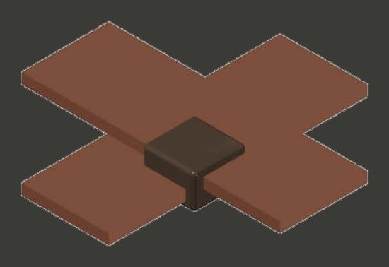 Uni-Weld mould joint BB41 — busbar to busbar cross joint