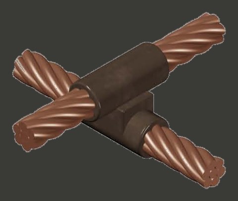Uni-Weld mould joint CC11 — cable to cable cross joint